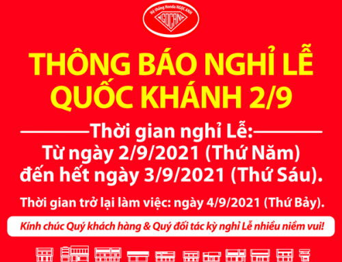 Thông Báo Lịch Nghỉ Lễ Quốc Khánh 2/9/2021